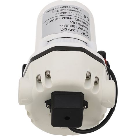 Elektrische Membranpumpe (24 V DC), 30 l/min, 11 m Förderhöhe, 70 PSI, 350 W, selbstansaugend, für chemische Entsorgung in Küche und Bad (1/5)