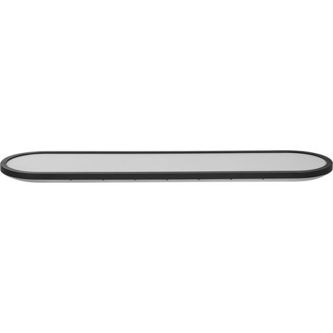 LED Ceiling Light Black Synthetic Oval LED Panel Light Flush Ceiling Mount Light with Remote CLARELLA (1/5)