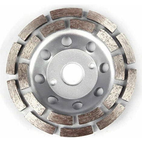 Disque diamant 125mm pour meuleuse – Double rangée – Pour béton, chape et pierre naturelle – Alésage 22,23mm – Enlèvement rapide des matériaux - PDX829 (1/5)