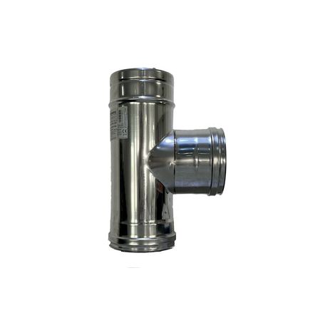 C RACCORDO A T INOX ATTACCO FEM/MAS/MAS D 25CM