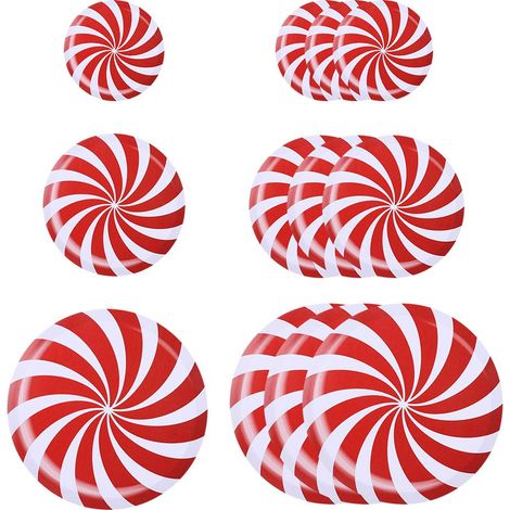 Autocollants De Sol Bonbons Stickers Muraux Autocollants De Plancher Autocollants Bonbons Stickers Muraux pour La Maison Salon Cuisine Rond Bonbons Motif Aménagement Paysager Autocollants De Noël 12 P (1/5)