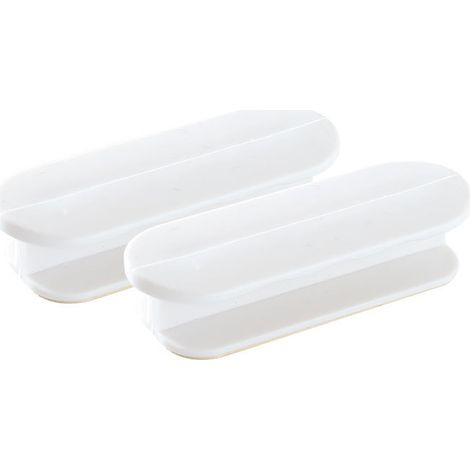 2er-Pack Türgriffe – selbstklebend, weiß (1/3)