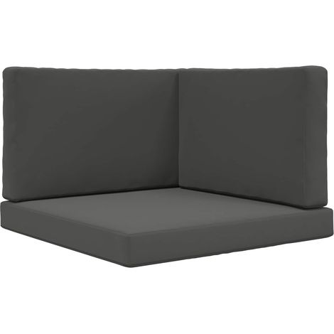 Maison Exclusive - Cuscino per divano da esterno 3 pcs Antracite Poliestere (1/5)