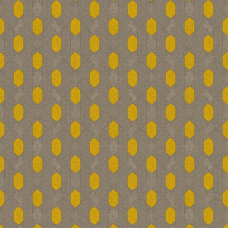 Papier peint intissé vintage pour bureau Tapisserie à pois jaune marron pour salon Papiers peints parfaits pour couloir (1/5)