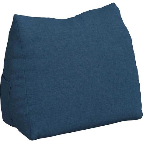 Rückenkissen Blau 45 x 20 x 35 cm Stoff vidaXL