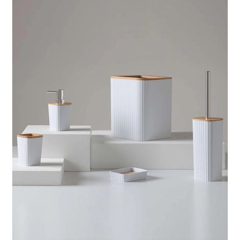 Set accessori bagno bianco 5 pz Show