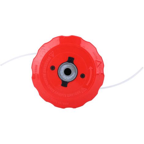 Tête de rechange pour coupe-bordures, couvercle en plastique rouge, base noire, tondeuse à gazon, débroussailleuse - AquaForge (1/5)