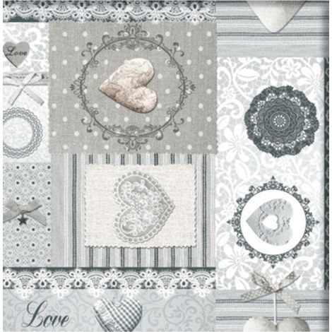 TOVAGLIATO fantasia cuori FUTURA DIS. 209.1 H 140 CM- 20,0 ml