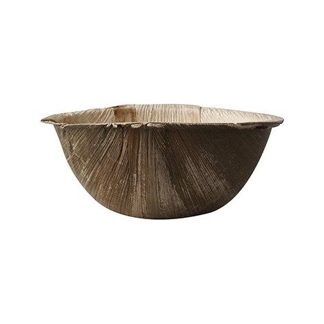 Bol en feuille de palmier 425 ml, diamètre 15 cm, hauteur 6,5 cm 25 pièces. (1/3)
