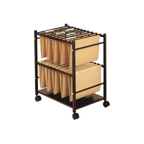 Q-Connect - Supporto per cartelle sospese, colore: nero 65 x 39 x 54 cm Nero