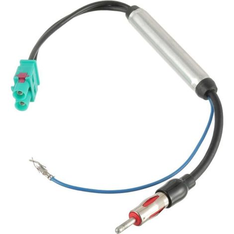 Adaptateur D'antenne Double Fakra Z vers DIN pour Véhicule Récepteur Unité de Tête Stéréo Autoradio de Voiture de Véhicule (1/5)