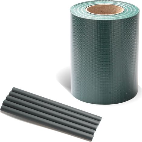 SWANEW Strisce privacy, PVC, strisce paravento, tappeto a doppia asta 35m verde (1/5)