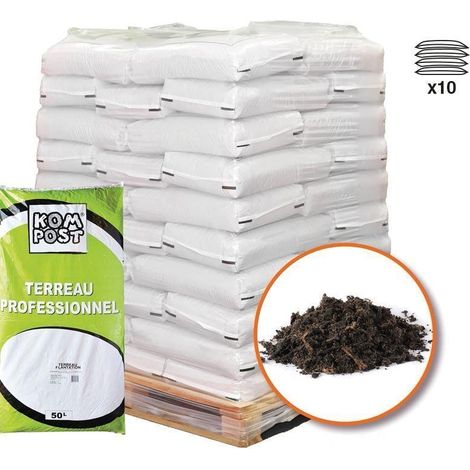 Terreau spécial enracinement 10 sacs de 50 litres – Pour plantations en pleine terre – Améliore la croissance des racines