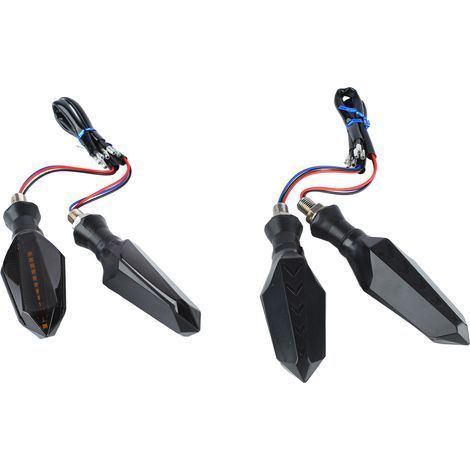 4 Stück Motorrad-Blinkerleuchten 12 LED 12 V Universelle sequentielle Blinkerleuchten für Motorräder (1/5)