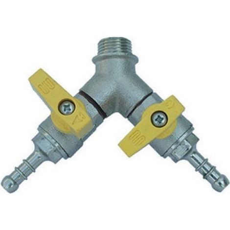 BOLLA MASCHIO CON VALVOLA A SFERA PORTAGOMMA 1/2 x 0,9 Gpl