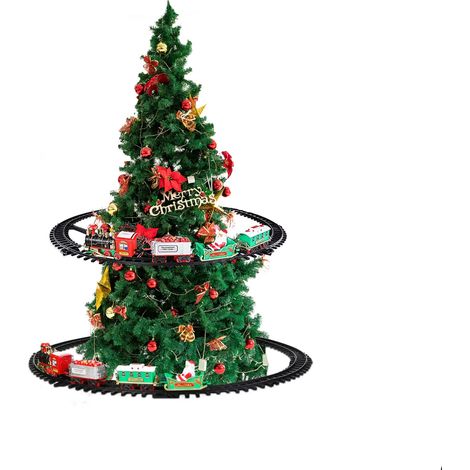 Trenino Di Natale Animato Con Luci E Suoni
