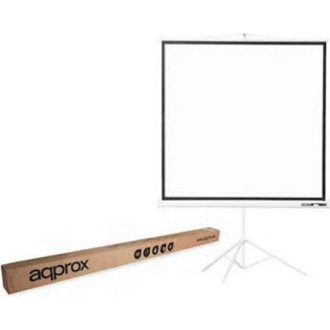 Pantalla mural Ocasion con Tripode Approx (100) 180x180 para proyector / Tela blanco mate - Trasera negra opaca (1/3)