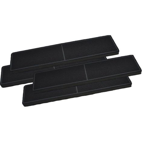 AllSpares Koolstoffilter (4 stuks) voor Afzuigkappen geschikt voor Miele DKF 21-P, DA 670x (430x100x20 mm) (1/4)