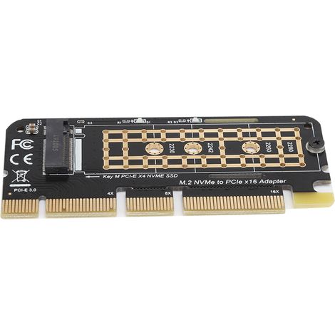 Carte d'extension adaptateur pour disque dur SSD M.2 NGFF vers PCI-E 3.0 x16 haute vitesse (1/5)