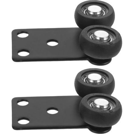 CCYKXALot de 2 Roulettes pour Portes Coulissantes D’armoire en Plastique,Galets Silencieux à Roulement Fluide,Remplacement pour Rails de Placard,Compatibles (1/5)