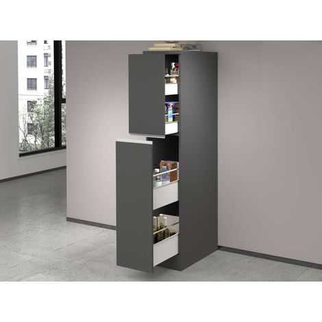 Mobile Portaspezie Antracite/Report 30x60x164 cm - Colonna Dispensa da Cucina