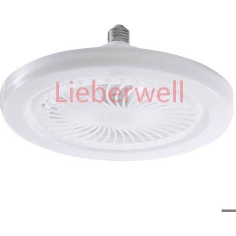 30W Ceiling Fan with Remote Control, 9.8 Inch Small Quiet LED Fan Light E27 Base, 3 Speeds, Timer, Easy Screw-In Installation (1/5)