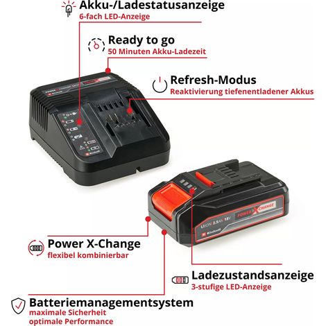 Einhell Akku-Hobel TP-PL 18/3 Li BL - Solo Power X-Change Elektrohobel kabellos 1