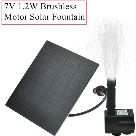 Solar Decorative Fountain, Floating Water Pump, Brushless Motor, Solar Garden and Pool Fountain (1/5)
