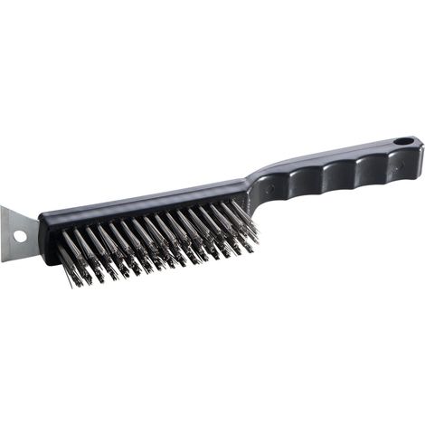 Allgrill BBQ Reinigungsbürste für Gussplatten Gusseisen mit Edelstahlborsten 29 cm (1/2)