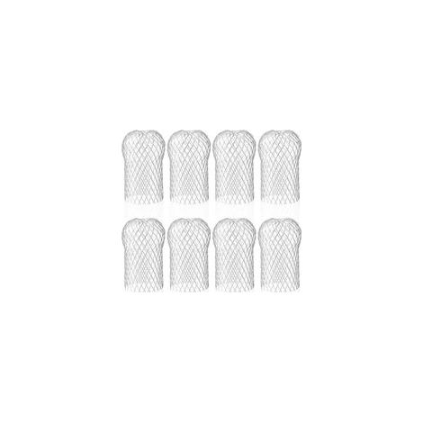 Lot de 8 Protections de Gouttière en Aluminium, Grilles Anti-Feuilles pour Avant-Toits, Filtres Métalliques Résistants 8,8x14,5cm (1/4)