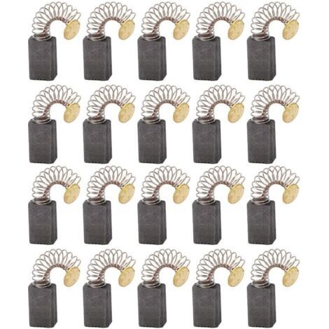 20x Balai en charbon, charbon moteur, 5mm x 8mm x 12mm pour outils électriques comme ponceuse d'angle, ponceuse orbitale