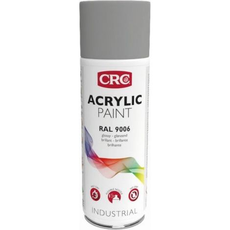 PINTURA ACRYLIC PAINT RAL 9006 PLATA MET. 400ML - CRC (1/2)
