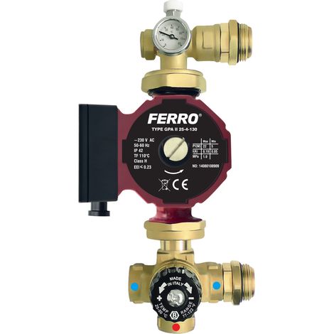 Grupo mezclador para distribuidor de 1" con bomba electrónica 25-4 130 (1/2)