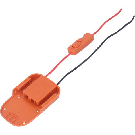 Adaptateur batterie avec trous de fixation, compatible RIDGID 18V et AEG 18V, bornes à fusible incluses, pour perceuse et outil électrique. (1/5)