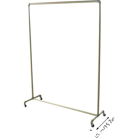 Porte-vêtements, Construction robuste, Fini doré élégant, Or (1/2)