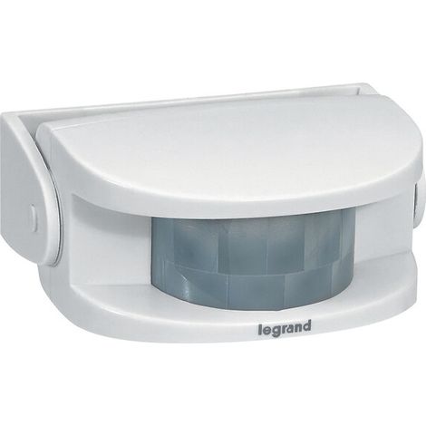 Legrand – Détecteur de mouvement IP20 orientable – Détection 110° sur 6m à 8m – Portée radio 150m – Installation murale ou posée (1/4)