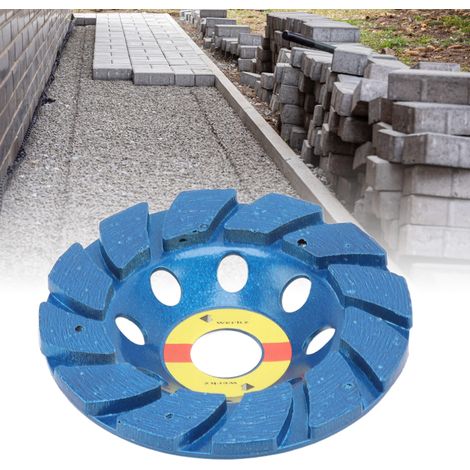 Meuleuse d'angle à disque diamanté entièrement bleu de 4 pouces pour marbre, murs en ciment et sols en béton. (1/5)