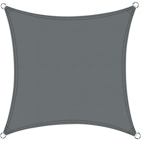 [JAMAIS UTILISÉ] Voile d'ombrage carré 2.5x2.5m Imperméable Toile Ombrage UV Protection pour Patio Jardin, Terrasse,Extérieur, Balcon, Gris