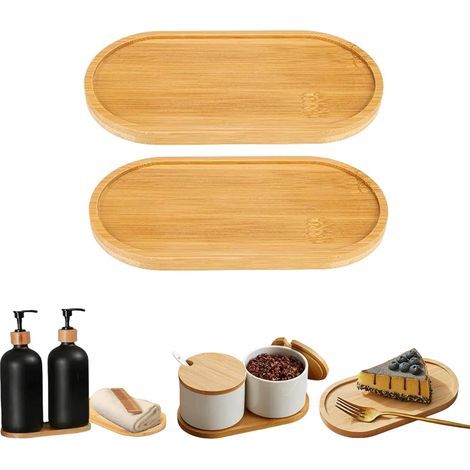 Plateau de salle de bain, jaune, 17,5 x 8,8 cm, 1 pièce Convient pour la salle de bain, la cuisine, le petit-déjeuner Plateau décoratif (1/5)
