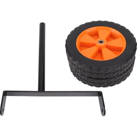 Lot de 2 roues auxiliaires réglables pour coupe-bordure électrique, support de roue pour tubes d'essieu de 26 mm et 28 mm, tondeuses à gazon (1/5)