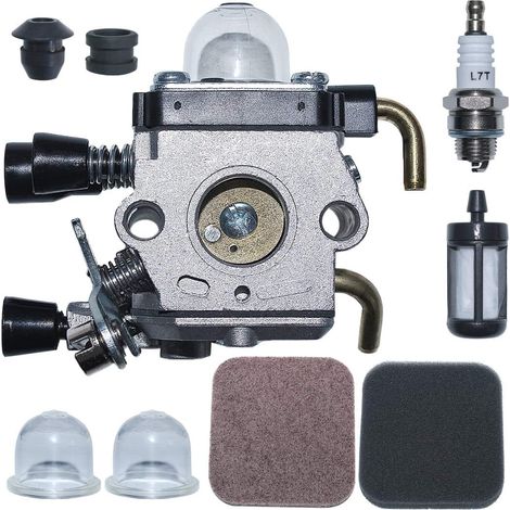 C1Q-S97 Filtre à carburant et à air avec kit de bougies pour débroussailleuse FS85 FS75 FS80 KM85 HS75 HS80 Remplace 4140 120 0619. (1/5)