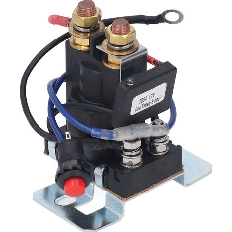 Séparateur de batterie intelligent 4 broches double détection 200A 12V DC pour camping-car, chariot élévateur, van, bateau - Coupe-circuit de charge avec sonde (1/5)
