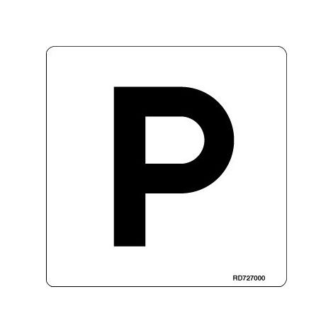 Señal informativa Parking Acero Inoxidable Adhesivo de 120 x 120 mm SEKURECO (1/2)