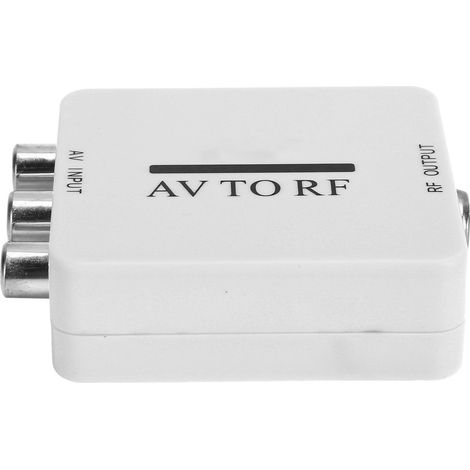 Mini Convertisseur Vidéo Adaptateur Audio Amplificateur TV RCA AV CVSB en RF 67.25MHz 61.25MHz