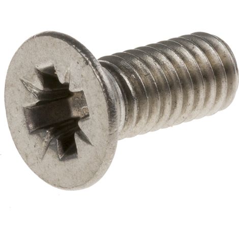 Vis à métaux RS PRO M4 à tête Fraisée Pozidriv en Acier Inoxydable, 10mm ( Prix pour Sachet de 100 )