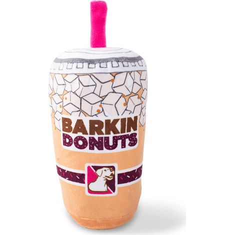 Jouet en Peluche pour Chien en Forme de Donuts avec café glacé (1/3)