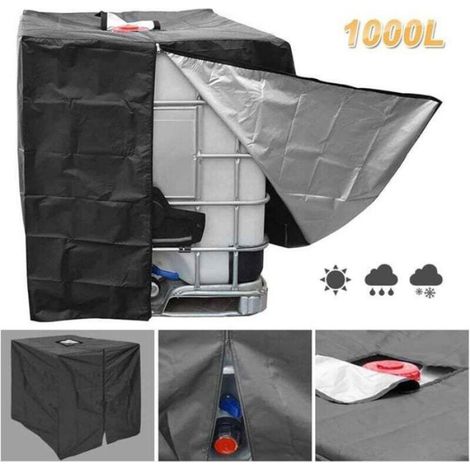 Housse Pour Tonneau D Eau - 1000 L - Polyester 420D - Impermeable - Resistant Aux Dechirures - 1 Piece (1/4)