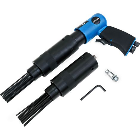 MONZANA® Pneumatic Needle Scaler with Replacement Head Attachment Compressed Air Powered Tools 4000 RPM to 260 l/min Needle Gun Paint Rust Remover Rubberised Handle (1/5)