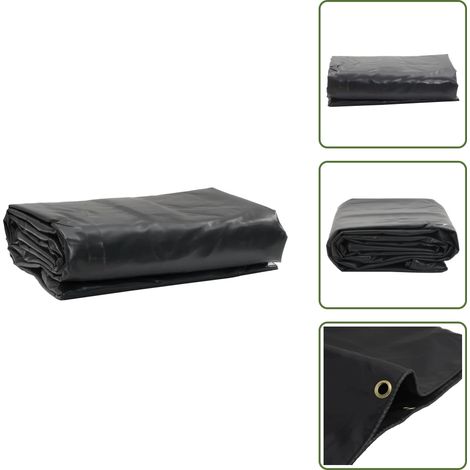 Abdeckplane Anthrazit 6x8 m 650 g/m² - Abdeckplane - Planen - Gartenabdeckung - Wasserdichte Plane - Wetterfeste Plane (1/5)