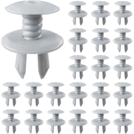 Lot de 100 clips de fixation nylon pour garniture de voiture – Résistants à la rouille – Dimensions 0,9 cm – Utilisés pour portes et pare-chocs (1/5)
